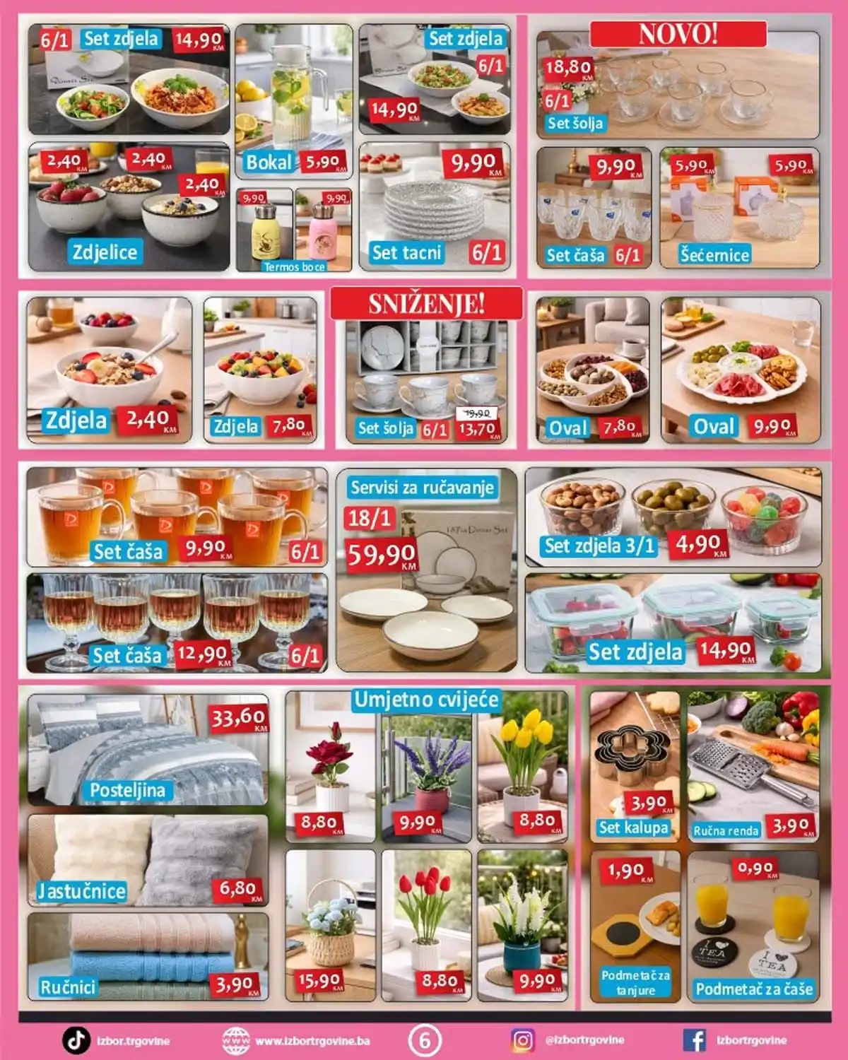 Izbor Trgovine akcija – kućni proizvodi i garderoba na sniženju do 6. marta 2026 (strana 6)
