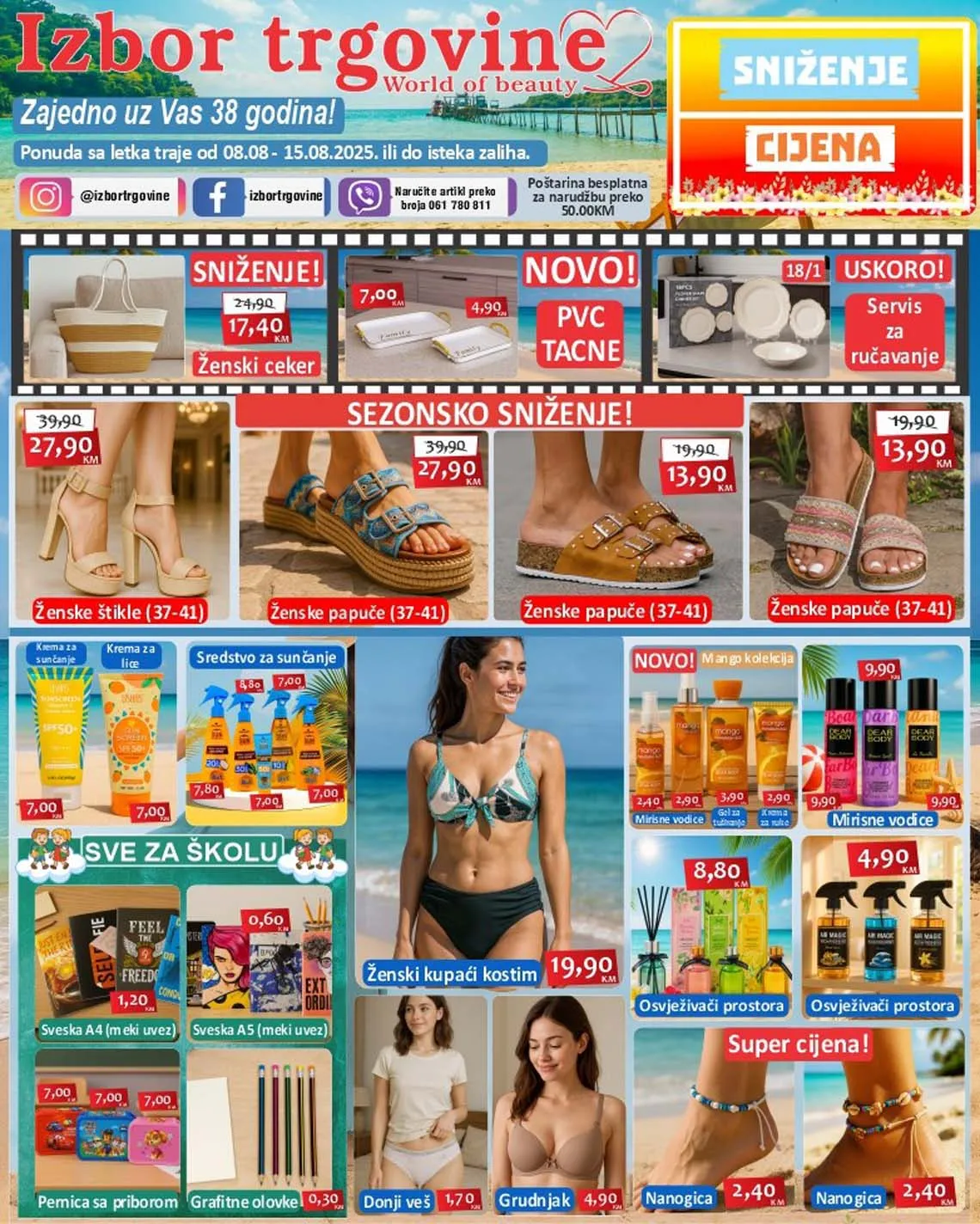 Izbor trgovine akcija Katalog sniženja do 15.08.2025