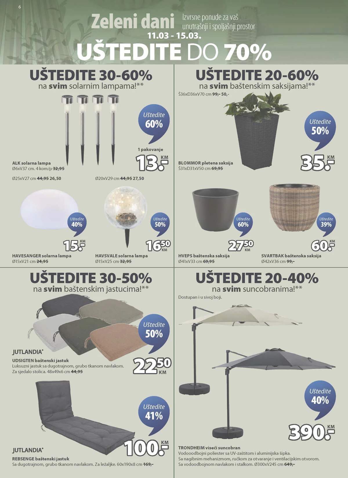 JYSK akcija katalog sniženja namještaja do 24.03.2026 strana 6