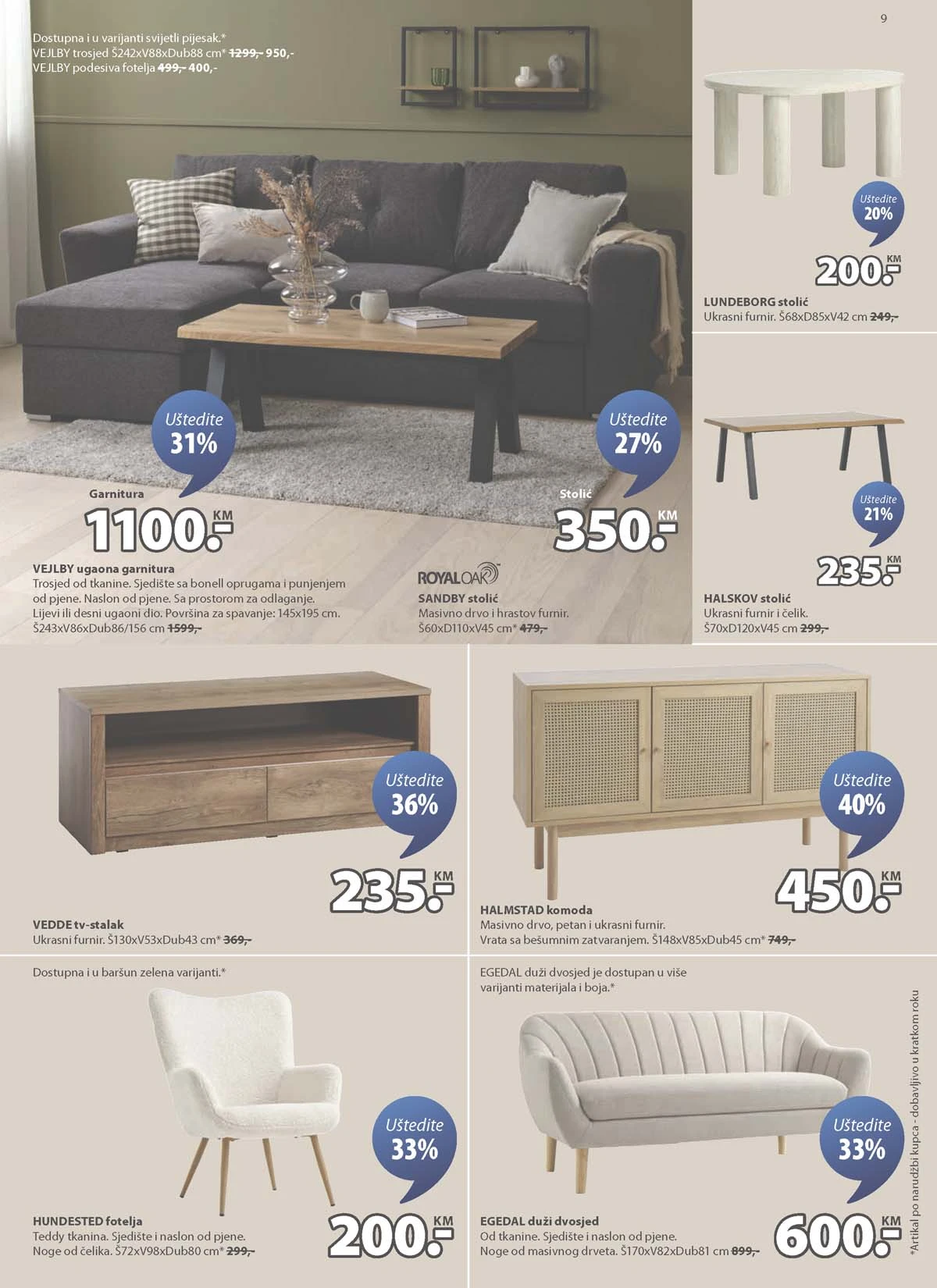 JYSK akcija katalog sniženja namještaja do 24.03.2026 strana 9