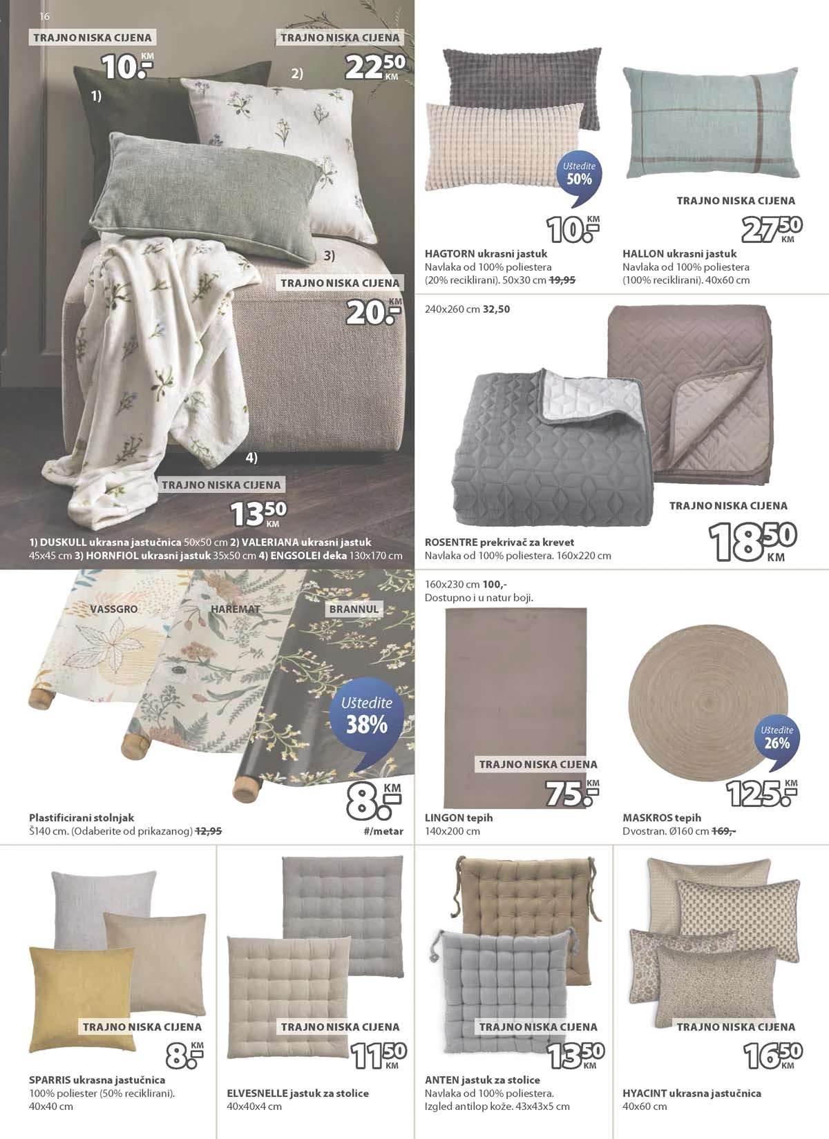 JYSK akcija katalog sniženja namještaja do 24.03.2026 strana 16