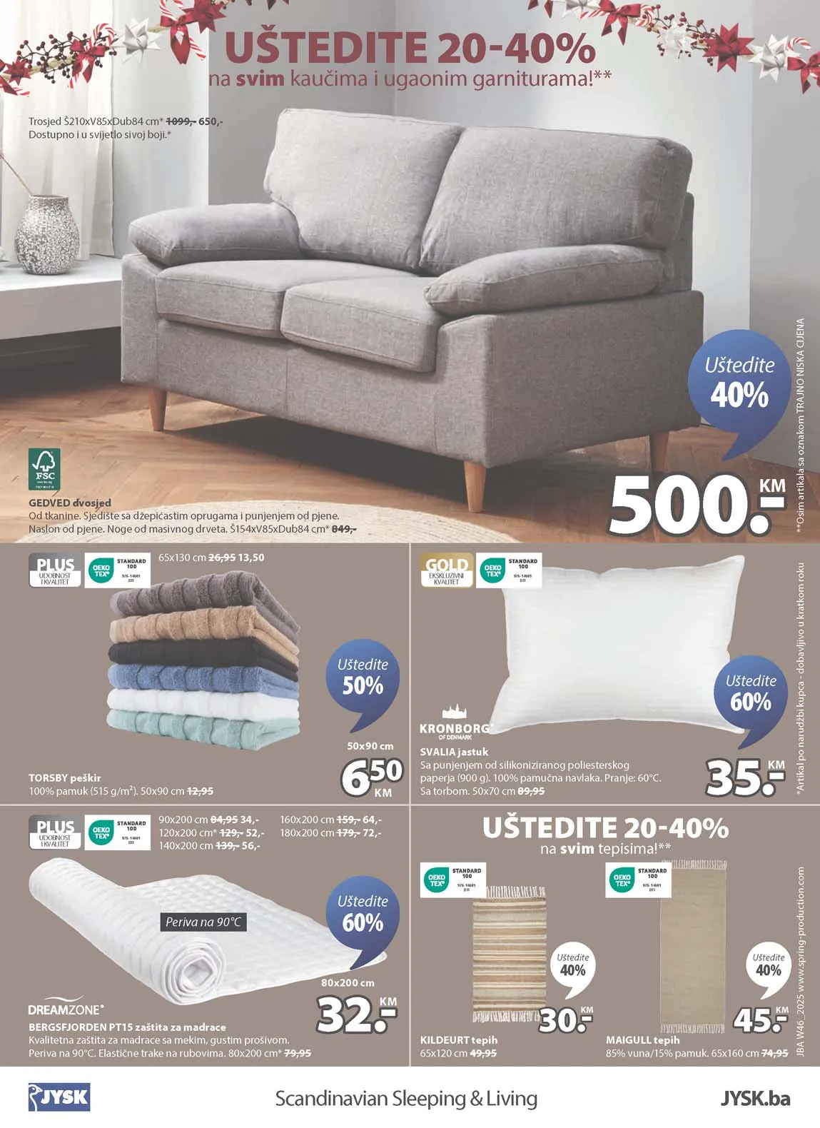 Jysk akcija Sniženja Jysk kataloška akcija