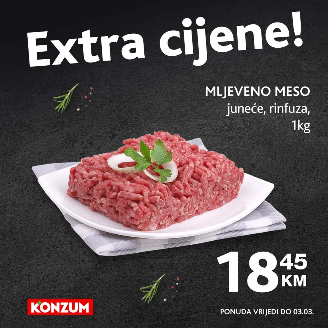 konzum sniženja na kasama