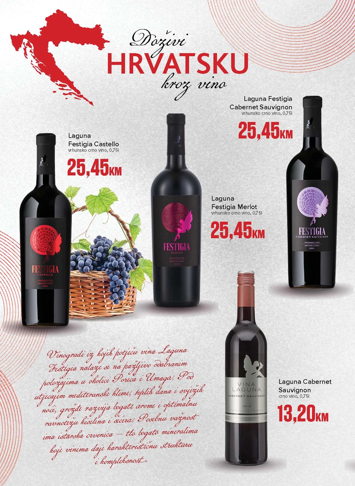 Konzum i Mercator vinska riznica â nova ponuda Konzum i Mercator akcija vina izbor i sniĆŸenja