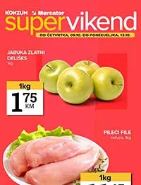 KONZUM i MERCATOR Vikend akcija sniženja 