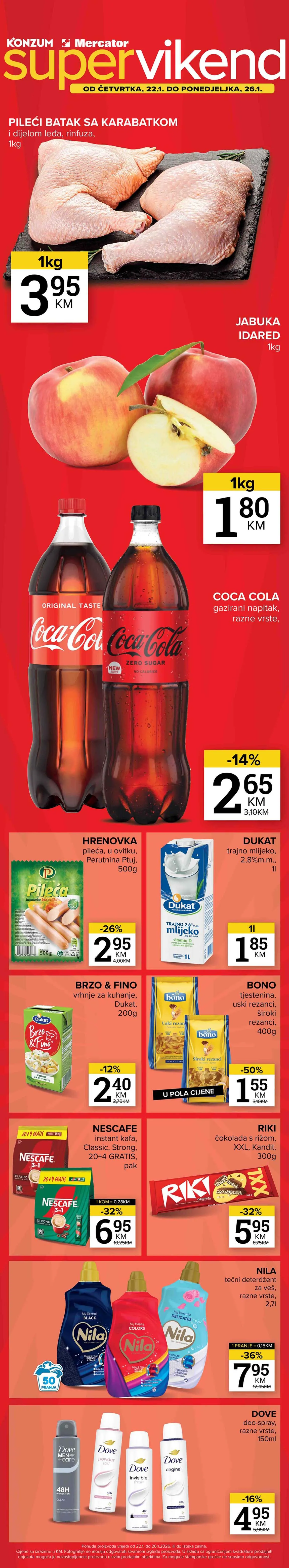 super akcija Konzum i Mercator