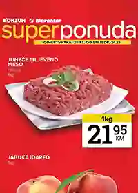 Konzum i Mercator vikend akcija – sniženja do 31. decembra 2025.