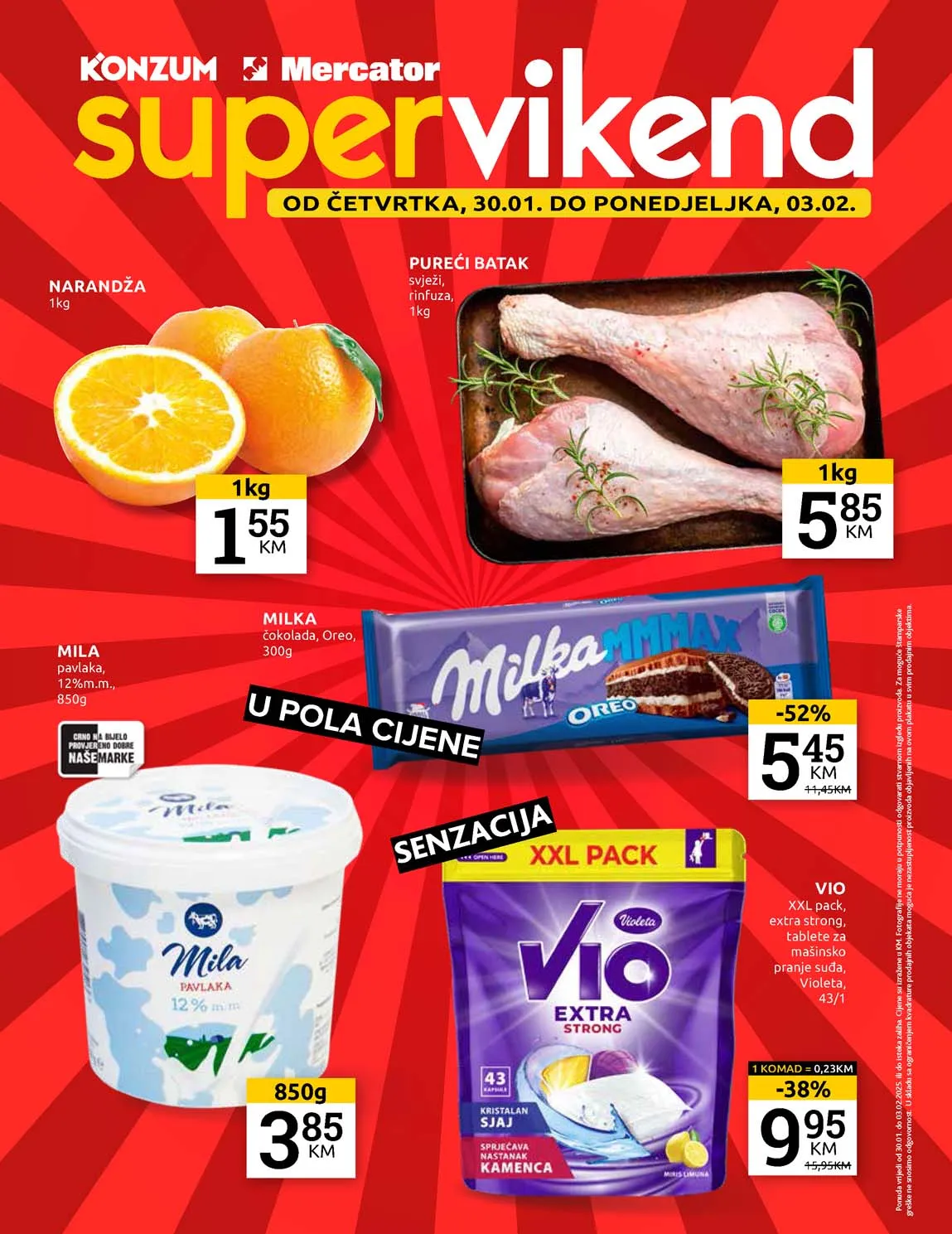 KONZUM Vikend akcija super ponuda sniženja do 03.02.2025