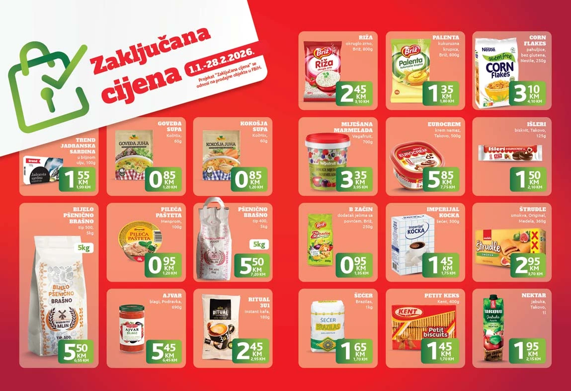 konzum sniženja na kasama