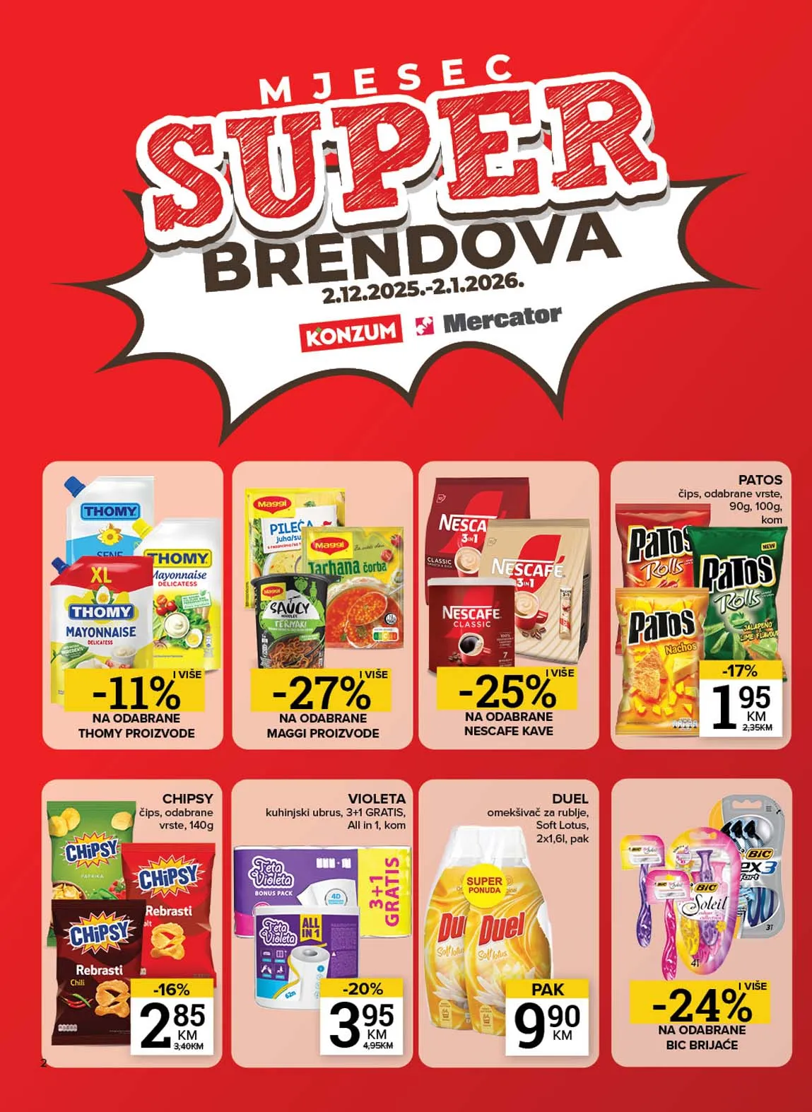 Mercator akcija Konzum katalog Konzum akcija Mercator katalog