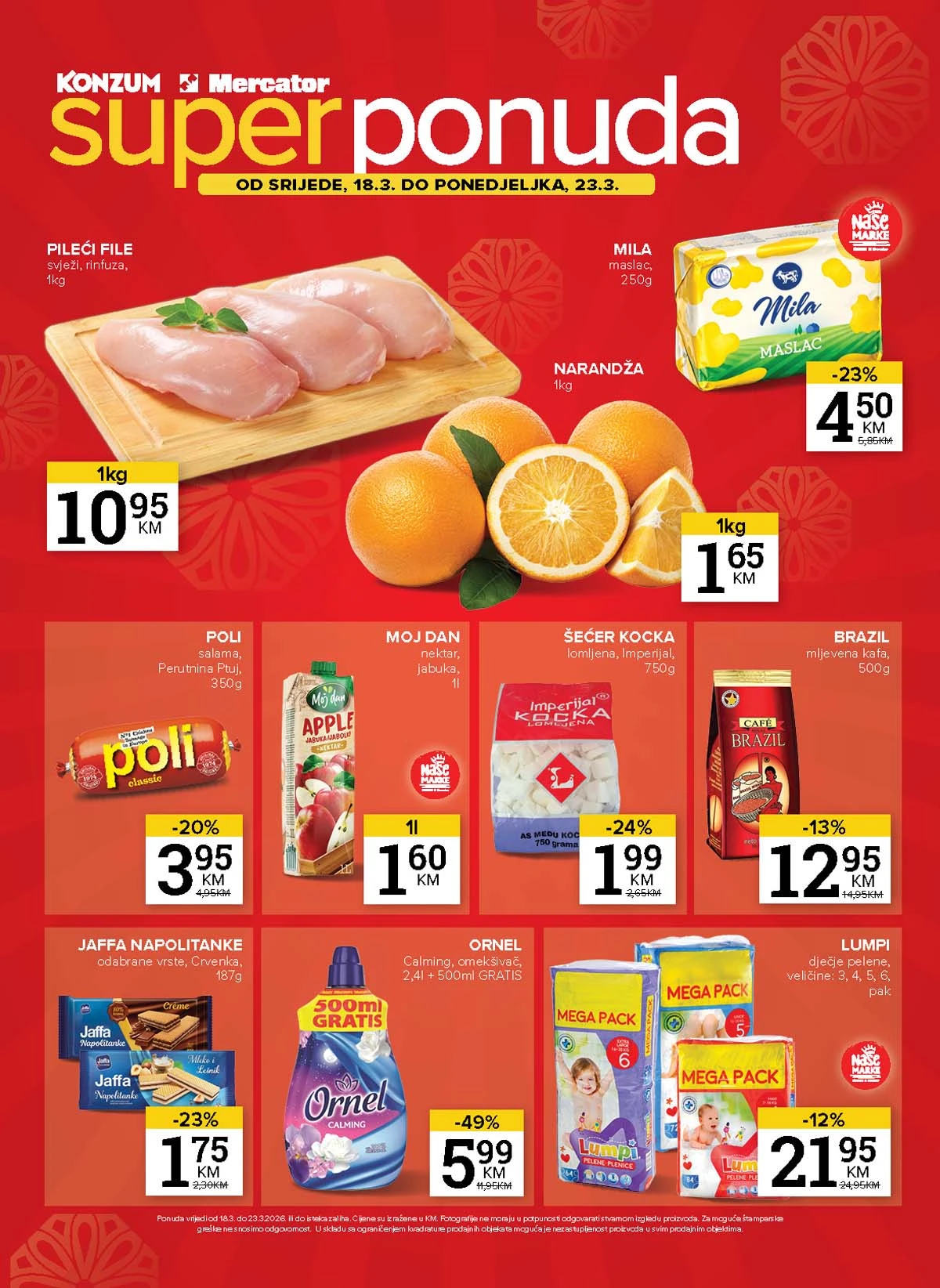 Konzum i Mercator akcija katalog sniženja do 23. marta 2026 – strana 40