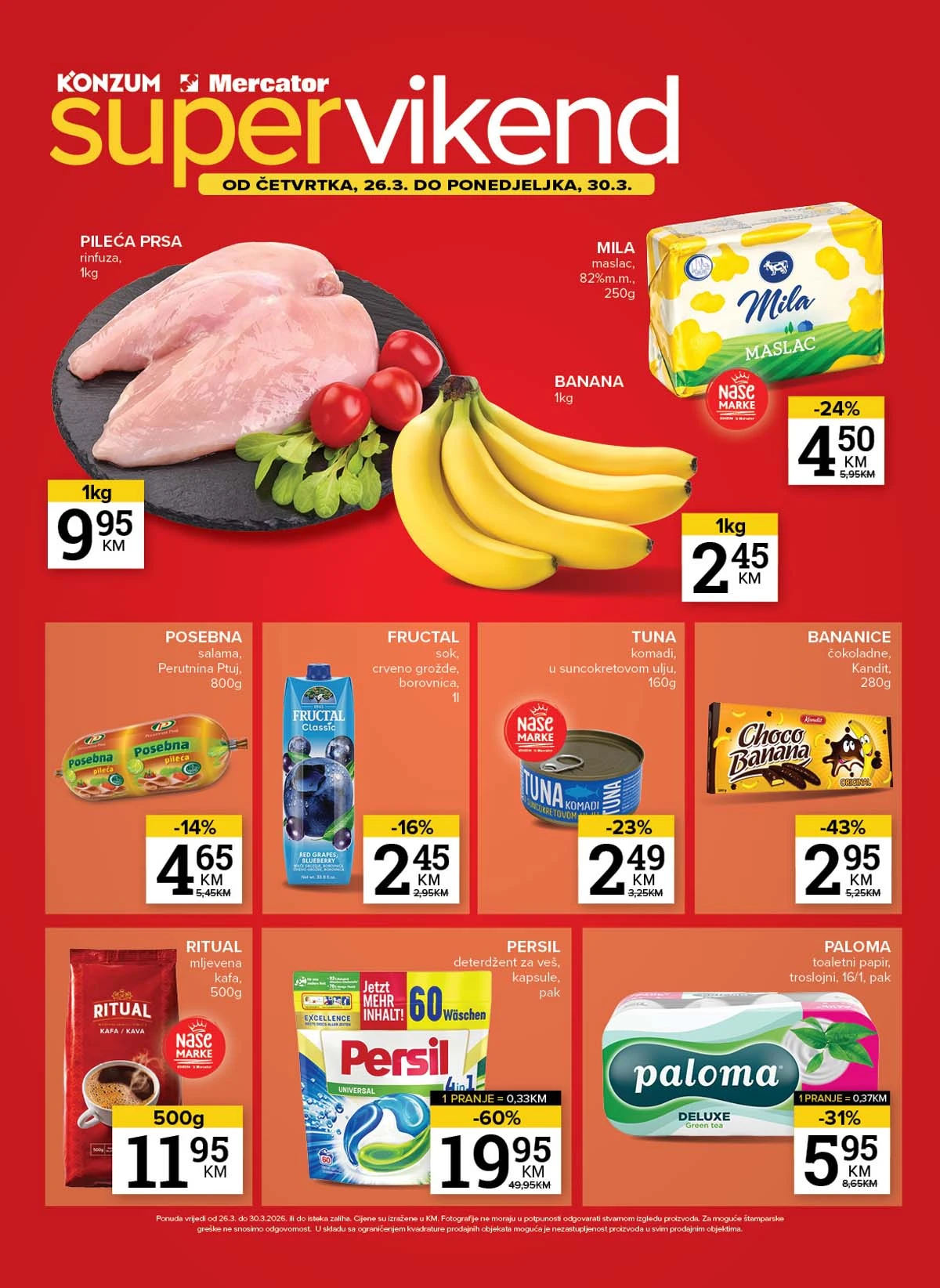 Konzum i Mercator akcija katalog sniženja do 30. marta 2026 – strana 31