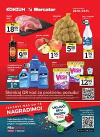 Konzum i Mercator Akcija Katalog sniženja do 03.11.2025