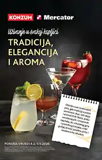 Konzum i Mercator katalog pića – Velika akcija popularnih brendova uz sniženja do 03. maja 2026.