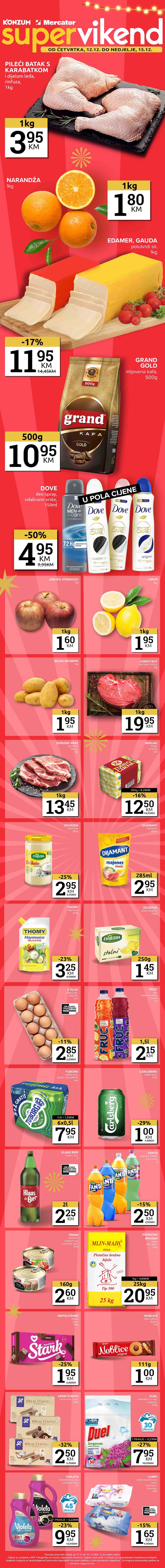 Vikend akcija Konzum i Mercator