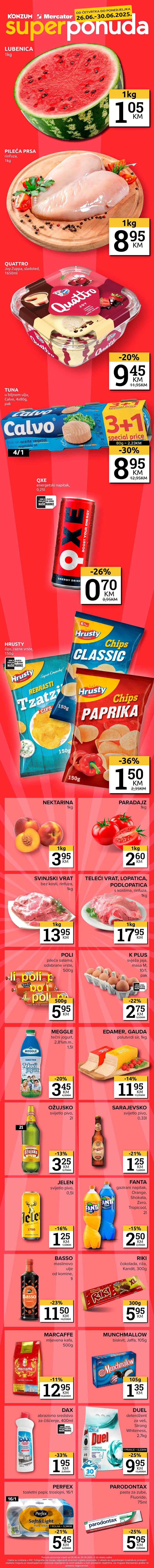 Vikend akcija Konzum i Mercator