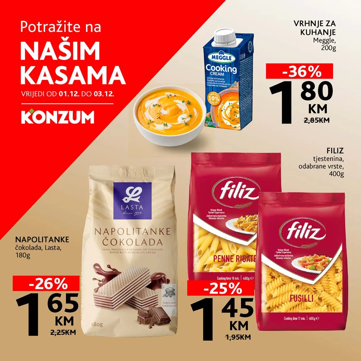 konzum sniženja na kasama