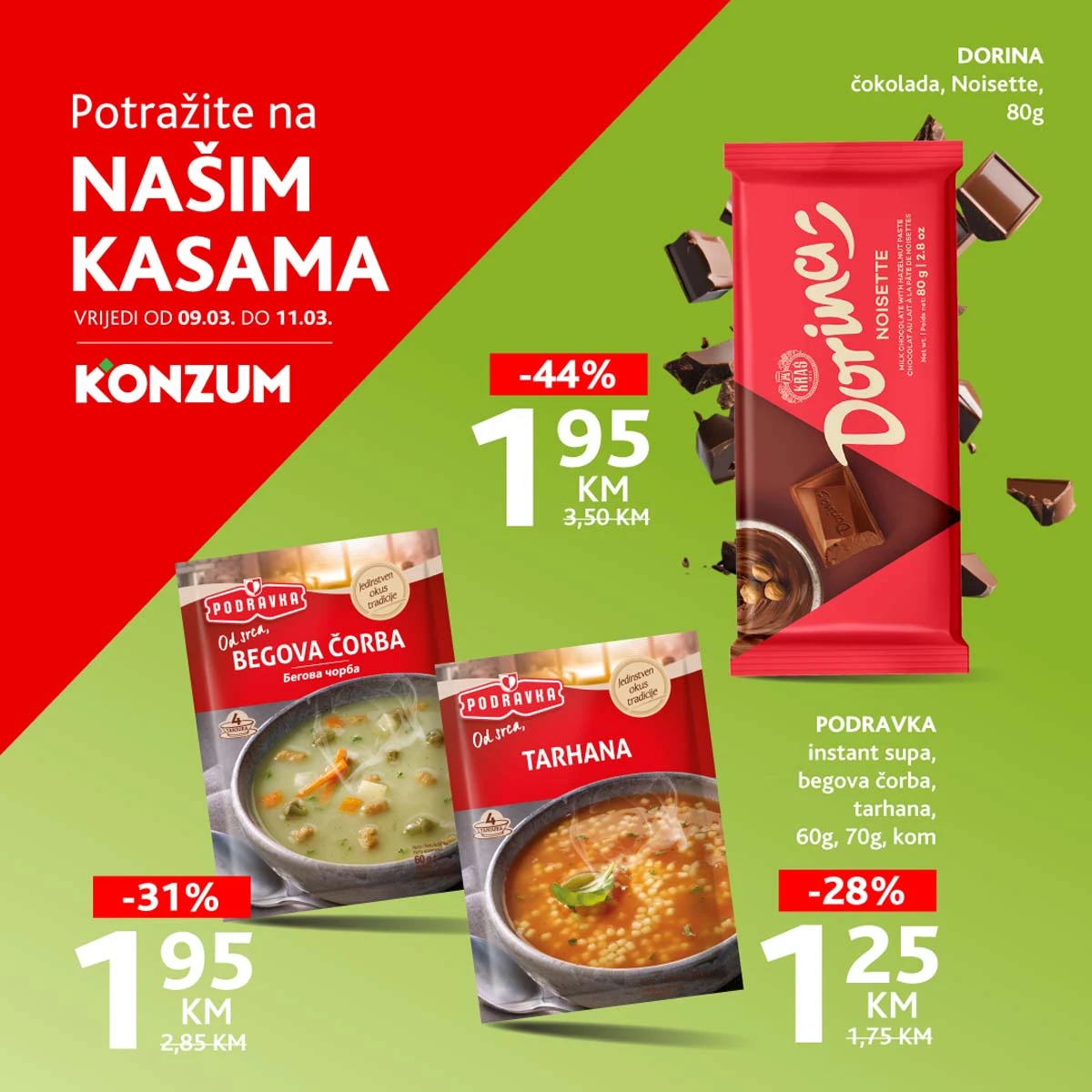 Snizenja Konzum na kasama konzum sniženja na kasama