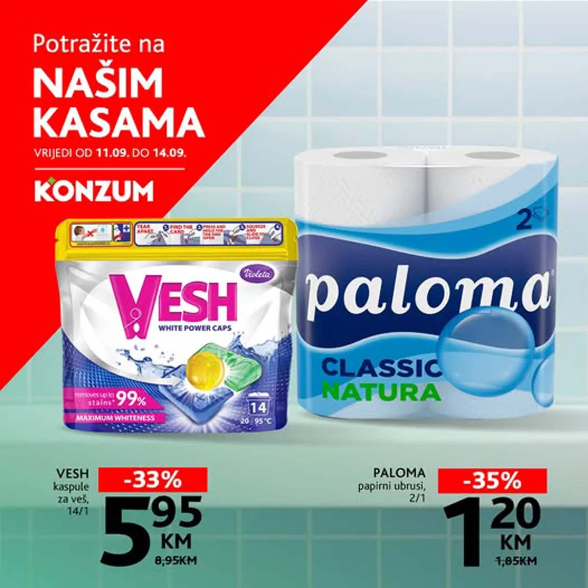 konzum sniženja na kasama