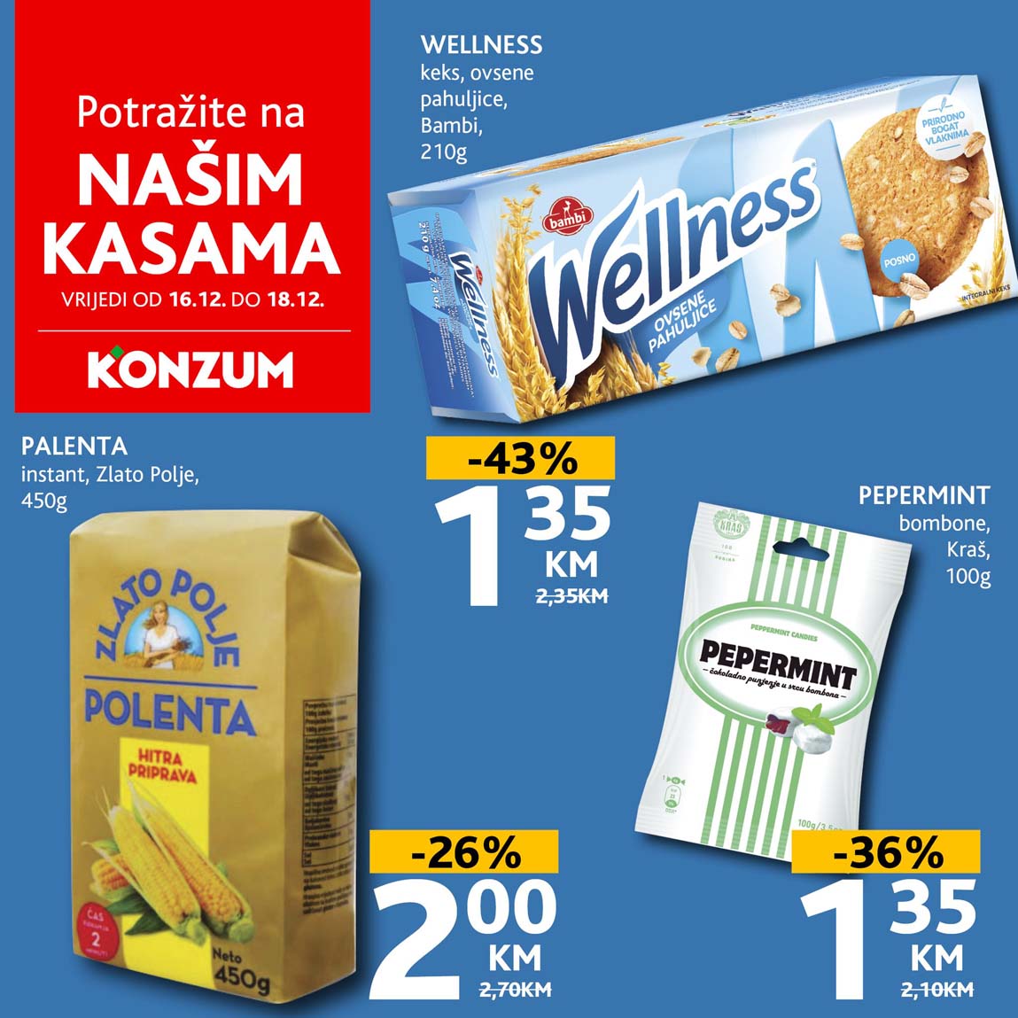 konzum sniženja na kasama