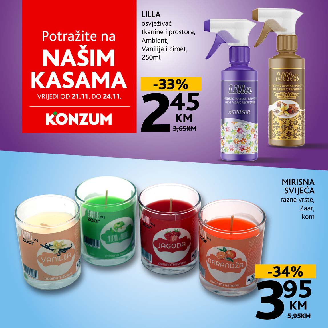 konzum sniženja na kasama