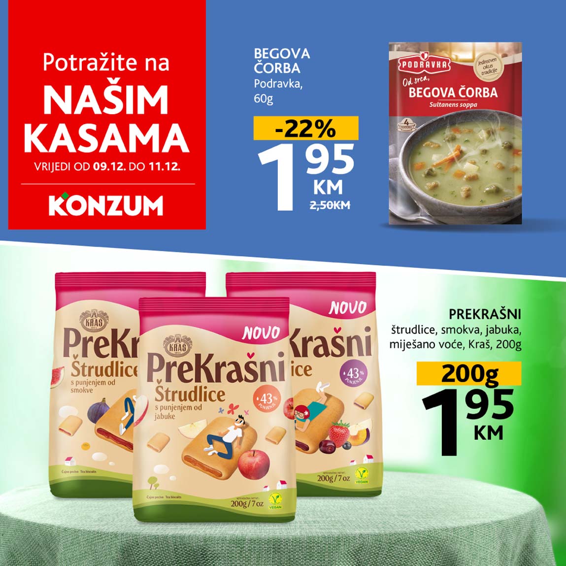 konzum sniženja na kasama