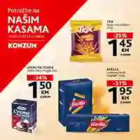 KONZUM i MERCATOR Akcija Top prodaja na kasama sniženja do 12.11.2025.