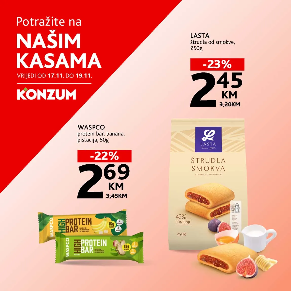 konzum sniženja na kasama