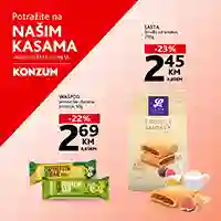 KONZUM i MERCATOR Akcija Top prodaja na kasama sniženja do 19.11.2025.