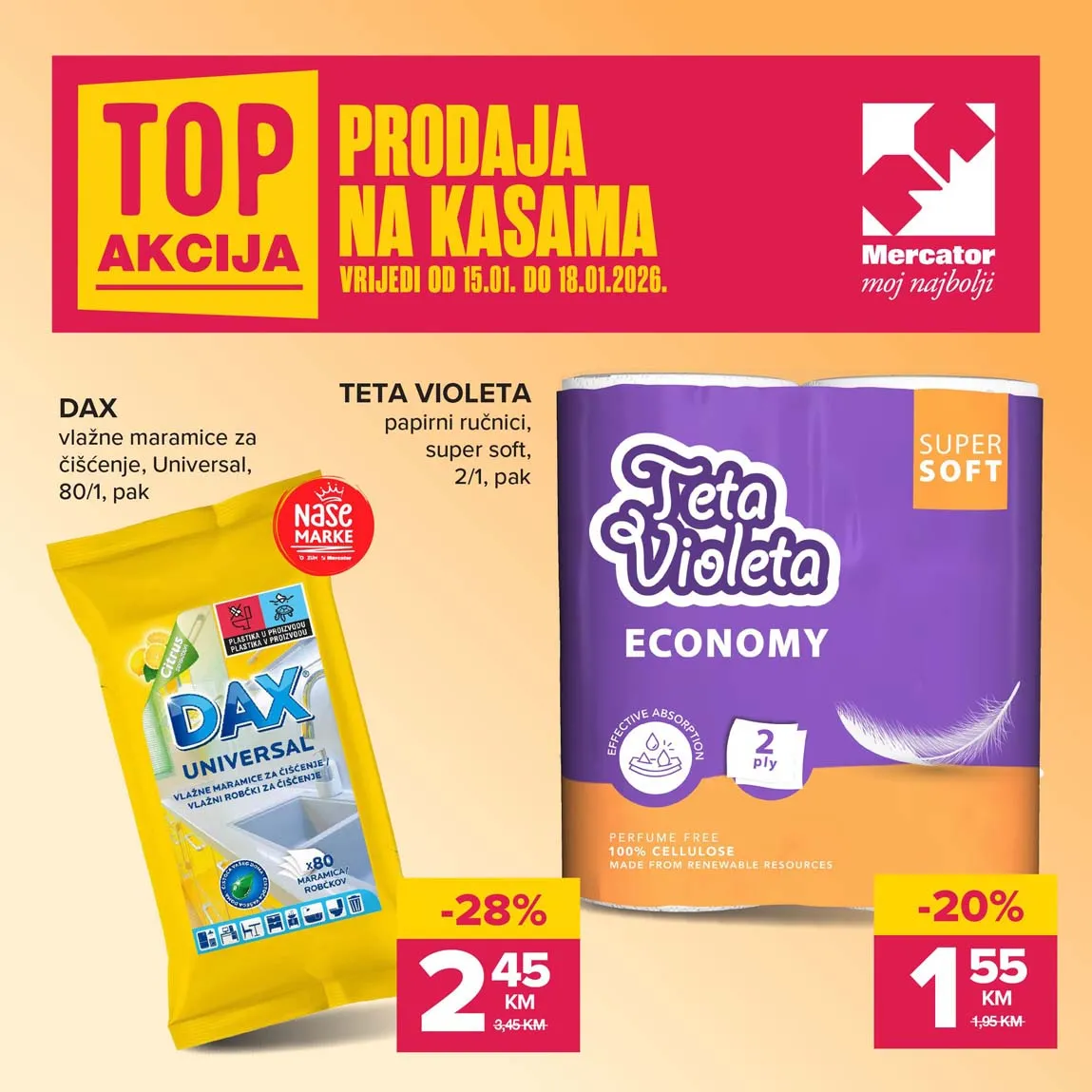 konzum sniženja na kasama