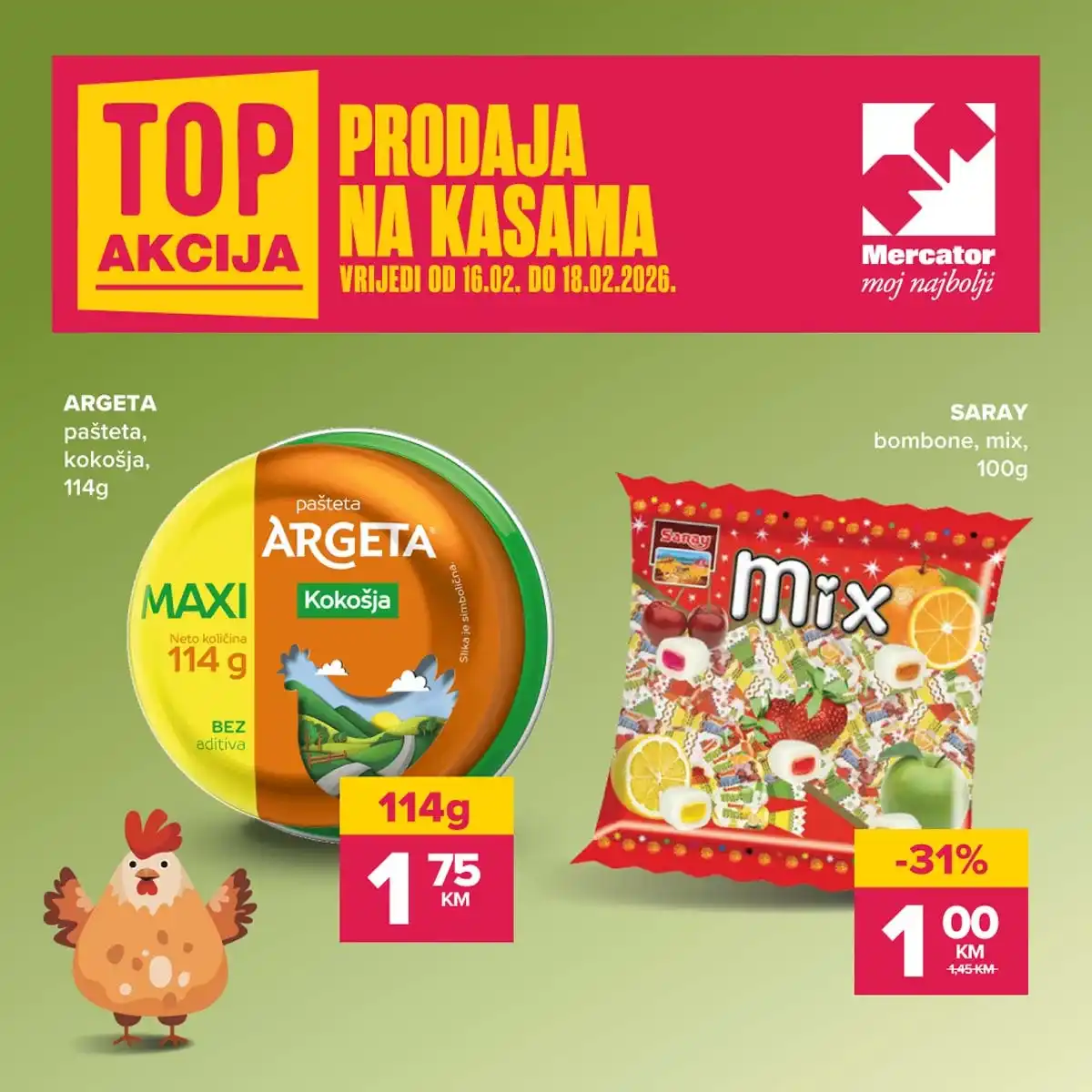 konzum sniženja na kasama