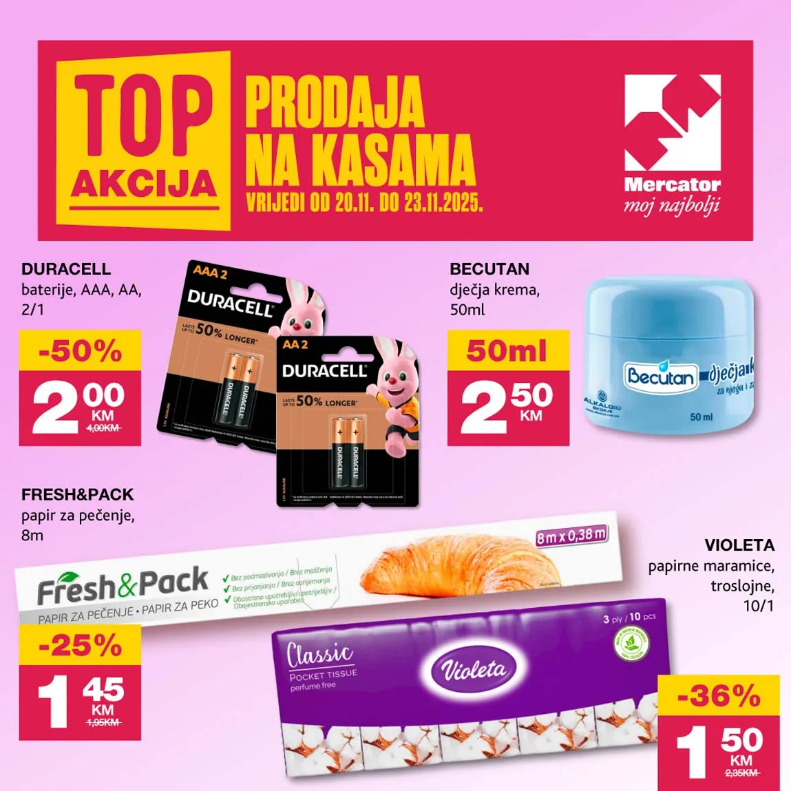 konzum sniženja na kasama