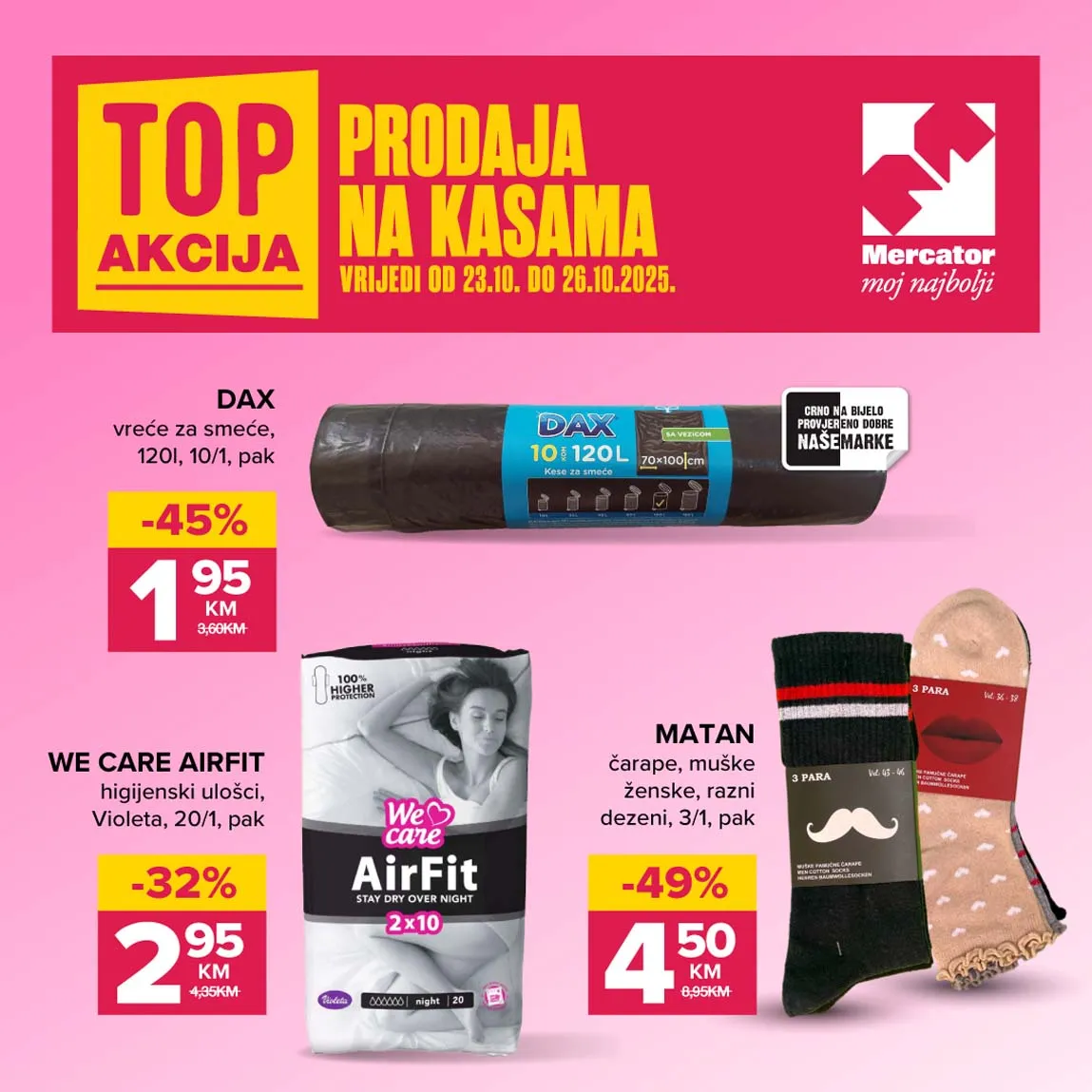 konzum sniženja na kasama