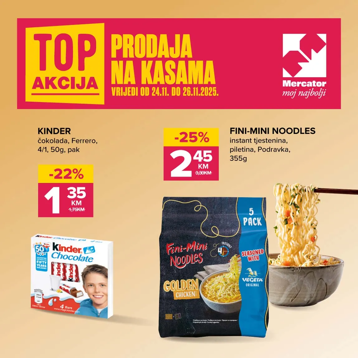 konzum sniženja na kasama