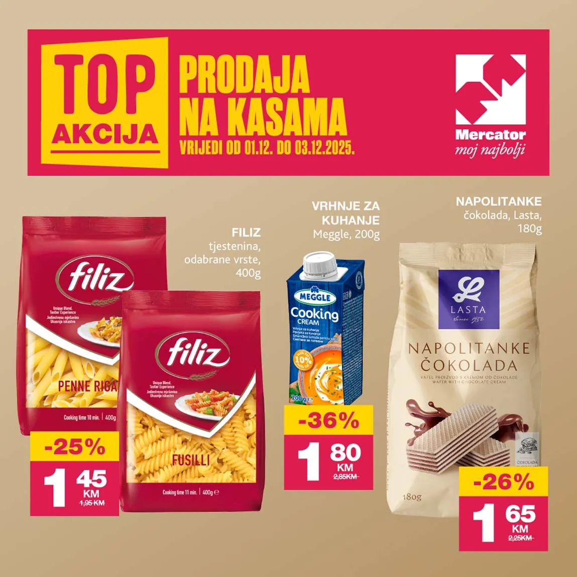 konzum sniženja na kasama