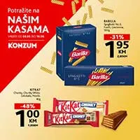 KONZUM i MERCATOR Akcija Top prodaja na kasama sniženja do 10.09.2025