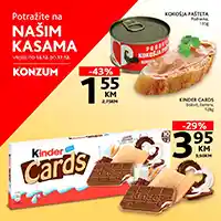 Konzum & Mercator – Top prodaja na kasama, sniženja do 17. decembra 2025