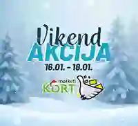 Kort vikend akcija – sniženja i popusti do 18. januara 2026