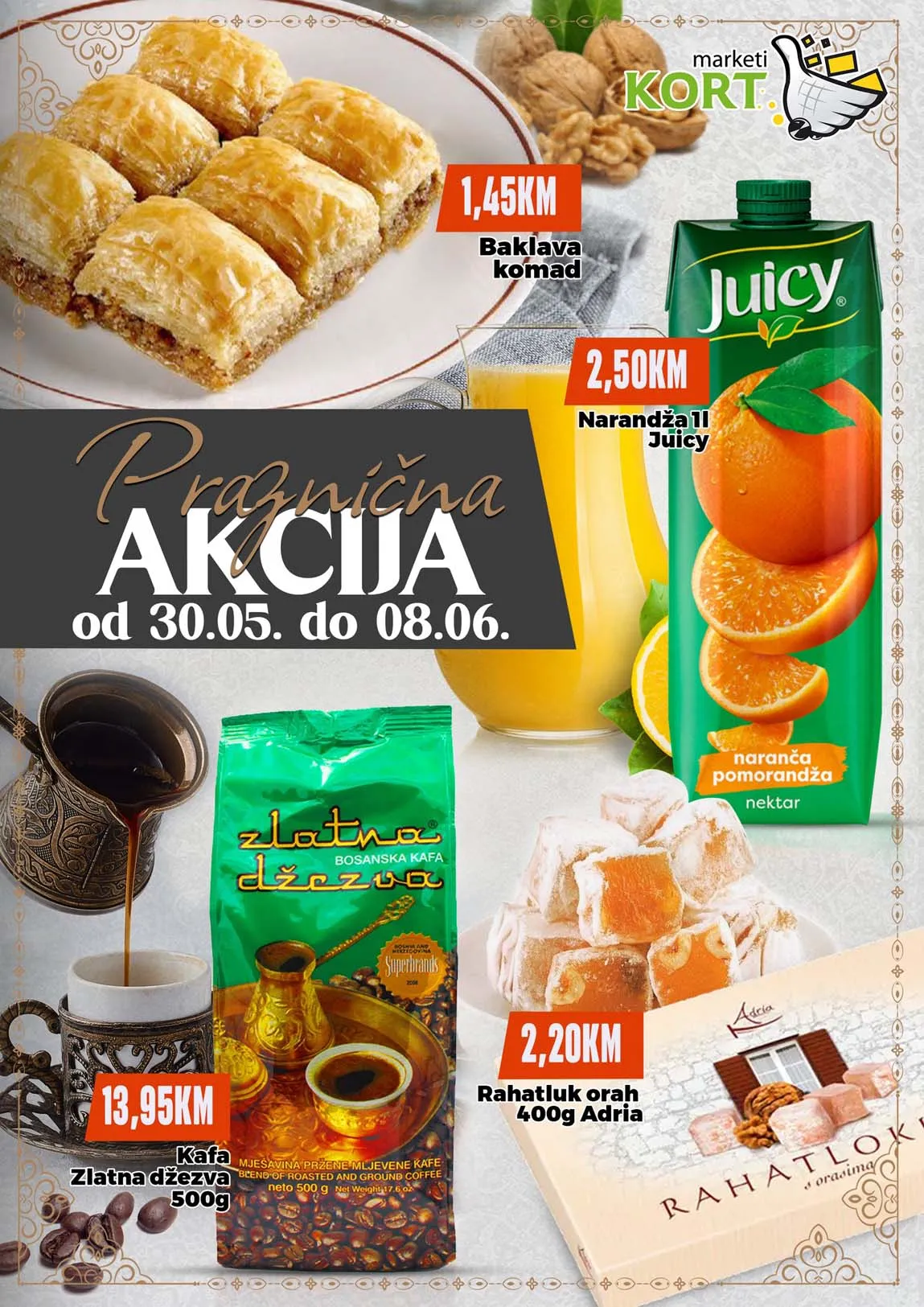 KORT Praznična akcija sniženja do 08.06.2025