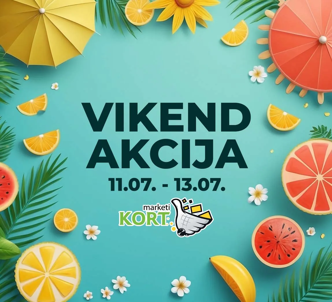 KORT Vikend akcija sniženja do 13.07.2025