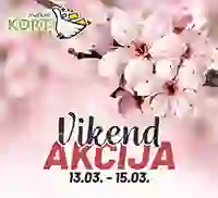 Kort vikend akcija - Sniženja do 15.03.2026