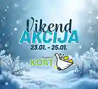 Kort vikend akcija – sniženja i popusti do 25.01.2026