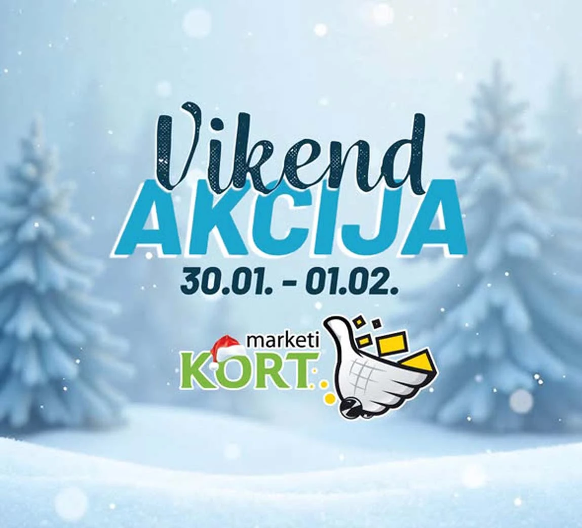 Kort marketi vikend akcija sniženja KORT vikend akcija