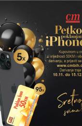 Cosmetics market / CM - POKLANJA PETKOM IPHONE15 - SUPER PONUDA DO 15.12.2023 