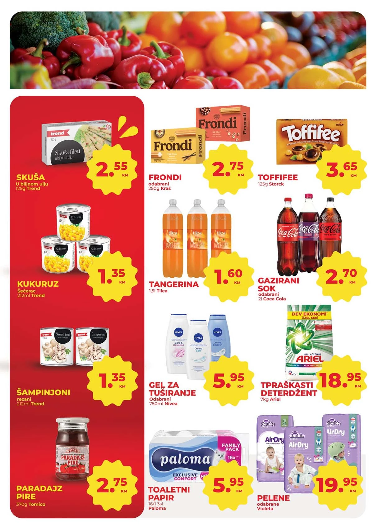 Namex vikend akcija katalog strana 2 – sniženja do 07. marta 2026 Namex vikend akcija katalog strana 2 velika sniženja Bosna i Hercegovina mart 2026