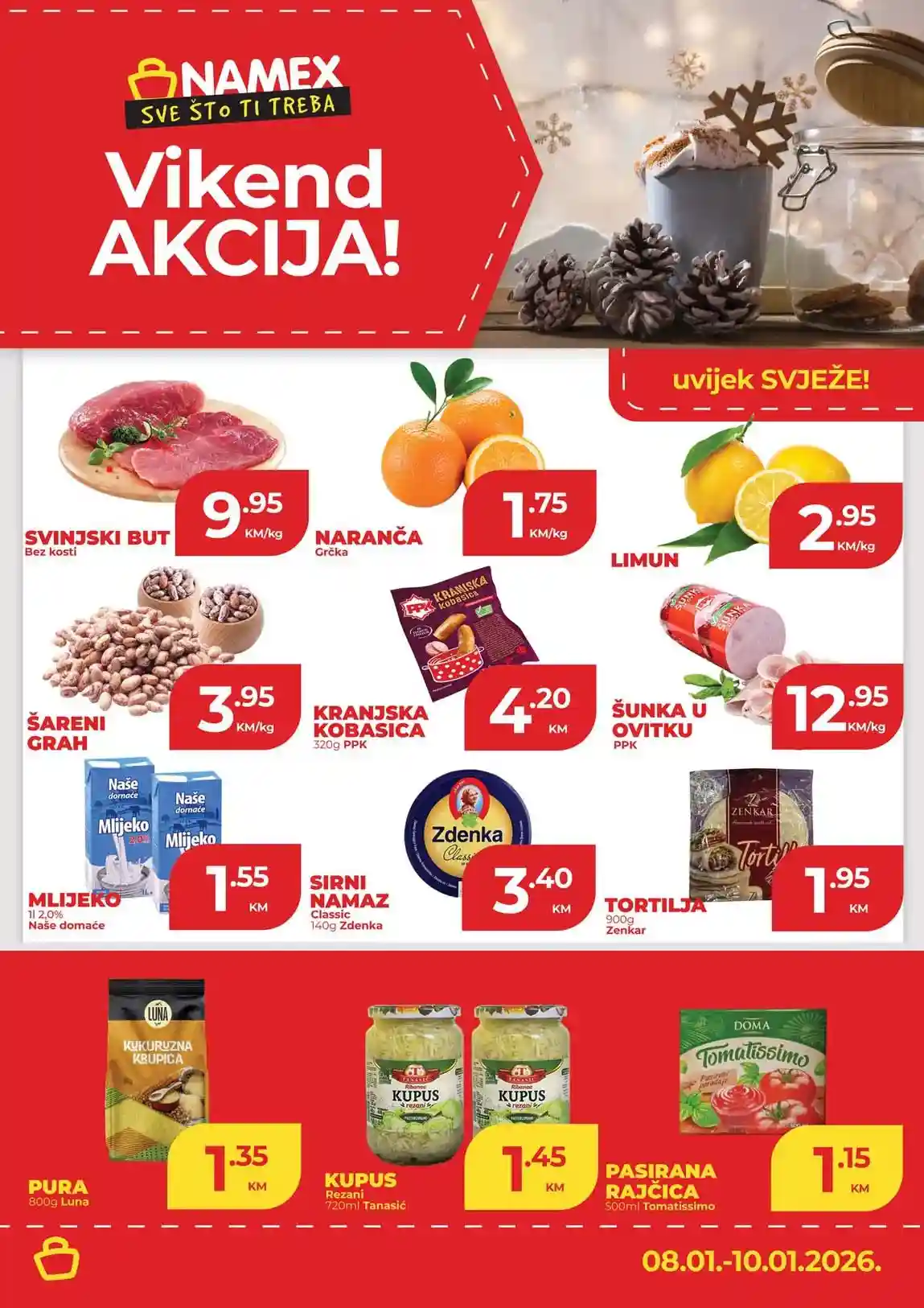 Namex Vikend akcija sniženja Namex Vikend akcija Sva sniženja na jednom mjestu