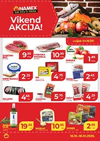 NAMEX Vikend akcija sniženja do 18.10.2025.