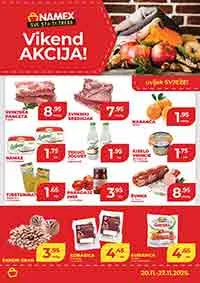 NAMEX Vikend akcija sniženja do 22.11.2025
