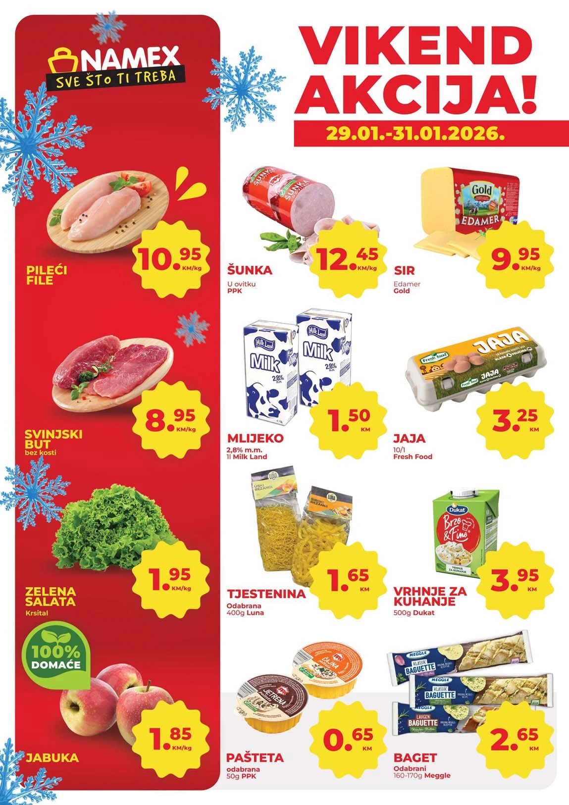 Namex Vikend akcija sniženja Namex Vikend akcija Sva sniženja na jednom mjestu