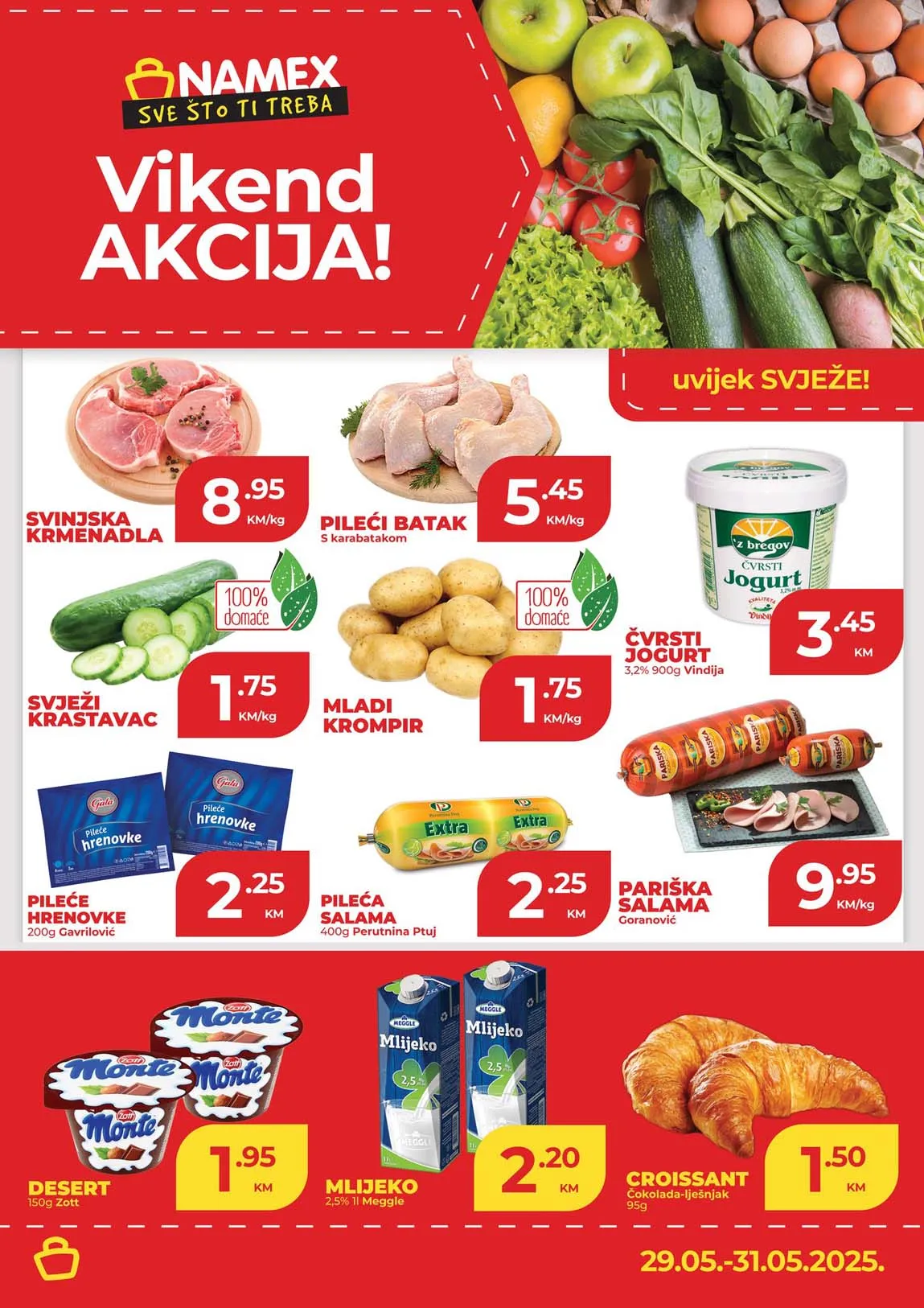 NAMEX Vikend akcija sniženja do 31.05.2025
